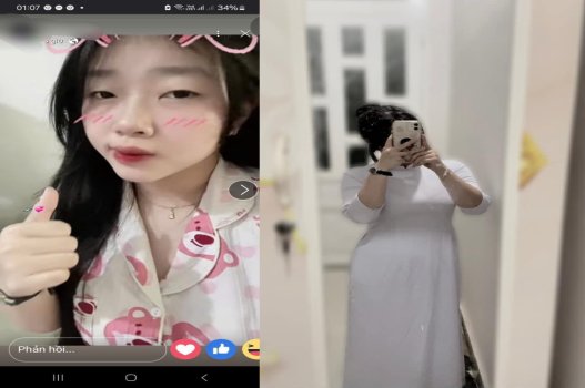 Nữ sinh Trần Linh cặp mông tròn căng